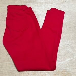Forever 21 Red Knit Skinny Pants
